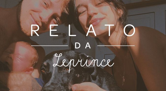 Mamãe Leprince, bebê recém-nascido, Caetano e papai