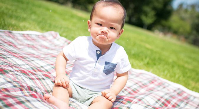 Meu bebê caiu acidentalmente