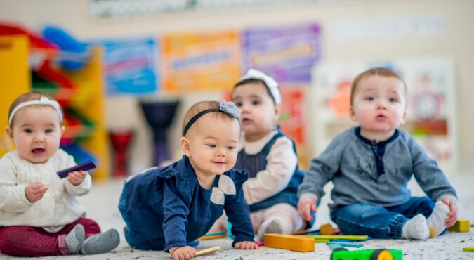 Bebês na creche