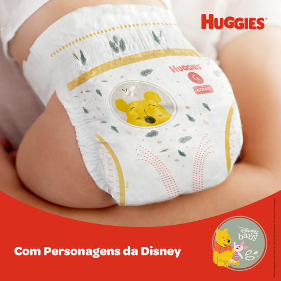 Kit 4 Fraldas Huggies Natural Care M - 32 fraldas