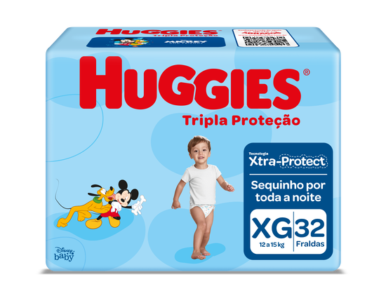 Fralda Huggies Tripla Proteção XXG - 32 fraldas