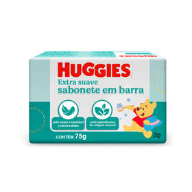 Sabonete em Barra Huggies Extra Suave para bebê – 75g