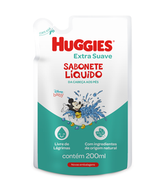 Sabonete Líquido Glicerina Huggies Extra Suave Refil 200 ml