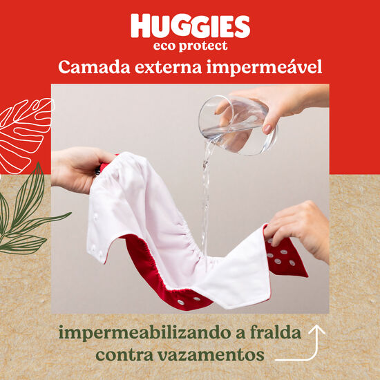 Fralda Reutilizável Huggies Eco Protect Tamanho Único - 4 un