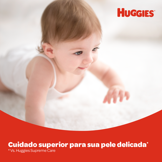 Kit 4 Fraldas Huggies Natural Care M - 32 fraldas