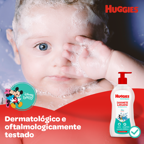 Sabonete Líquido Glicerina Huggies Extra Suave Refil 200 ml