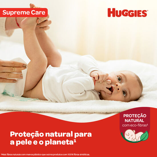 Kit Fralda Huggies Supreme Care XXG com Lenço Umedecido