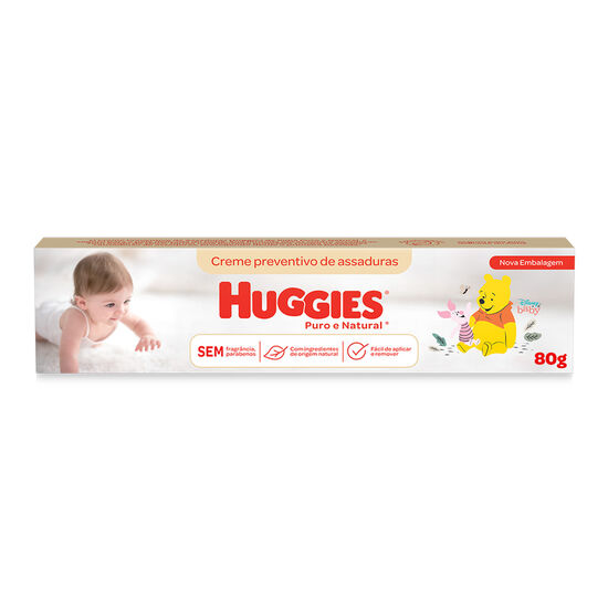 Creme de Assaduras Huggies Puro e Natural - 80 g