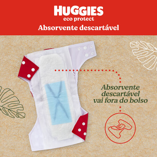 Absorvente Descartável p/ Fralda Huggies Eco Protect - 20 un