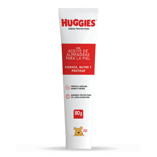 Crema Protectora Huggies Con Aceite De Almendras X 80 Gr