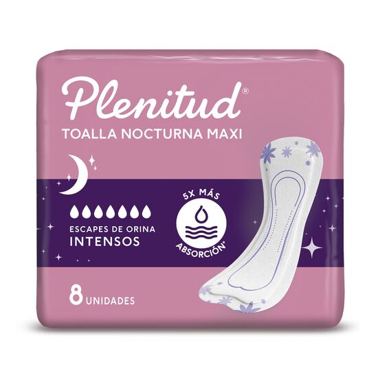 Plenitud Toalla Nocturna Femme Incontinencia X 8 Unidades
