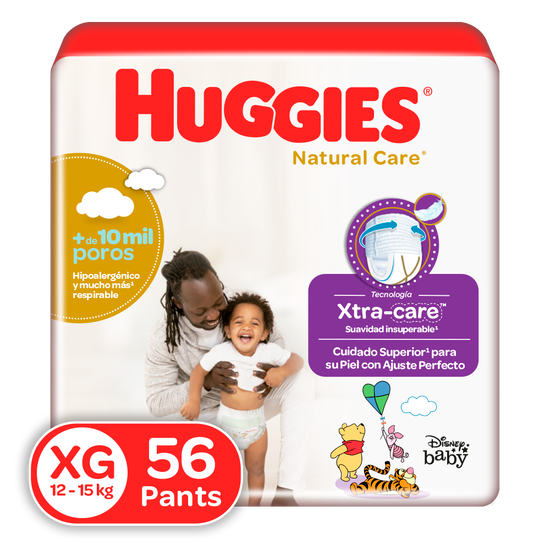Pants Huggies Natural Care XG, 58uds