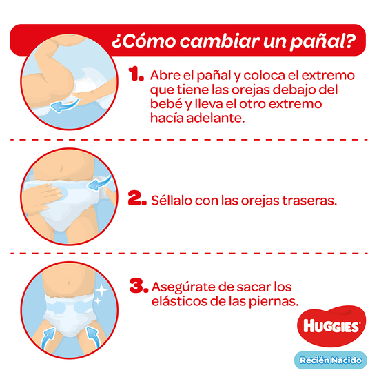 Pañales Huggies Natural Care Recién Nacido (Tallas Prematuro-RN-P)