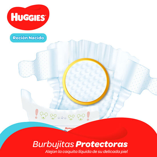 Pañales Huggies Natural Care Recién Nacido (Tallas Prematuro-RN-P)