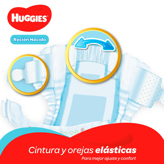 Pañales Huggies Natural Care Recién Nacido (Tallas Prematuro-RN-P)