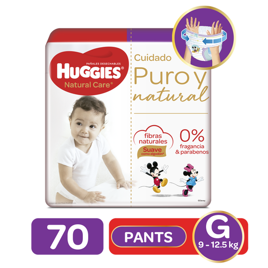 Pants Huggies Natural Care G, 70uds