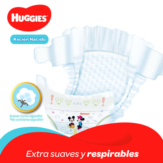 Pañales Huggies Natural Care Recién Nacido (Tallas Prematuro-RN-P)