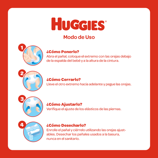 Pañales Huggies Natural Care Talla XG, 100 uds