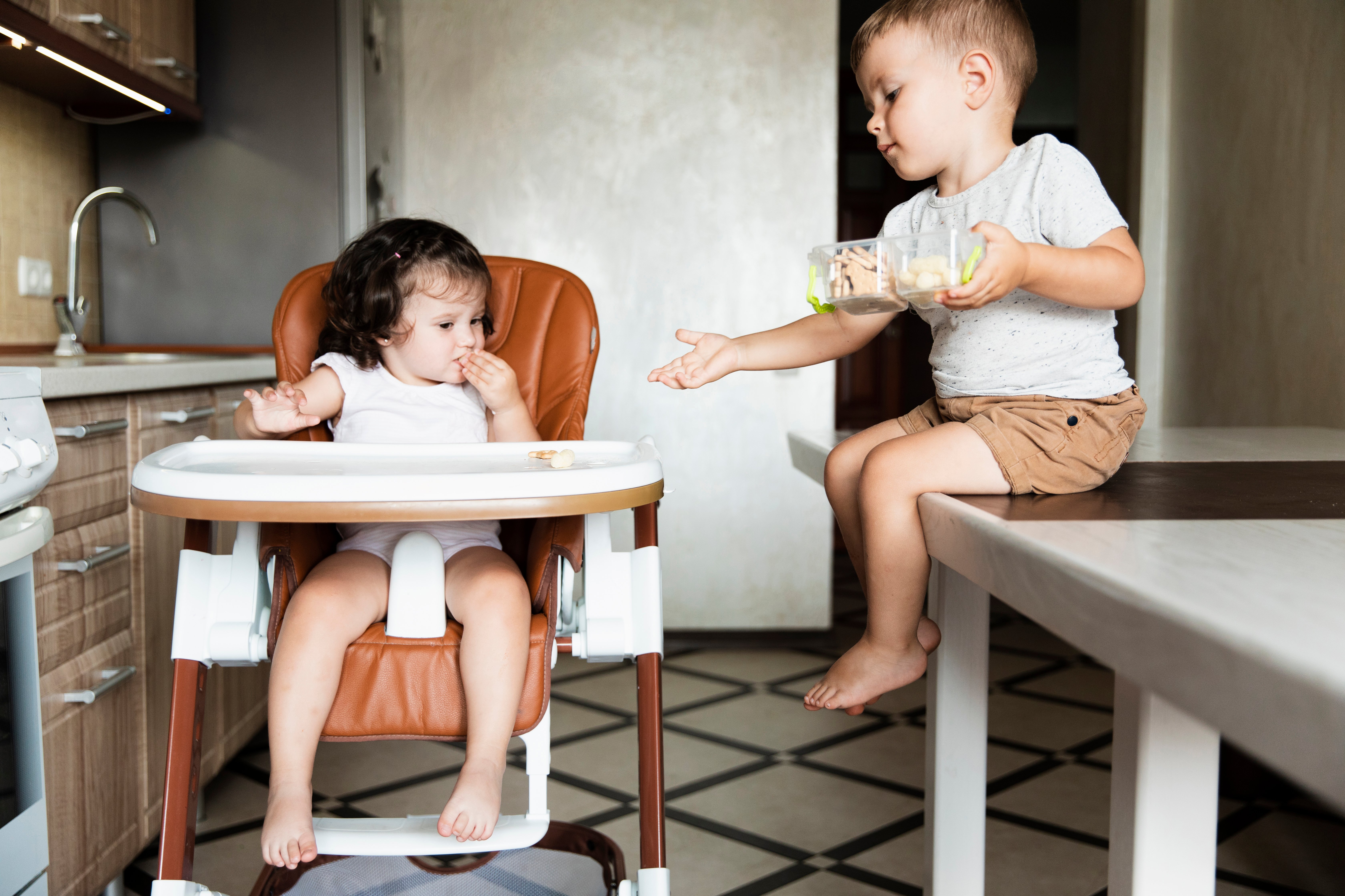 Cozinha e quartos seguros